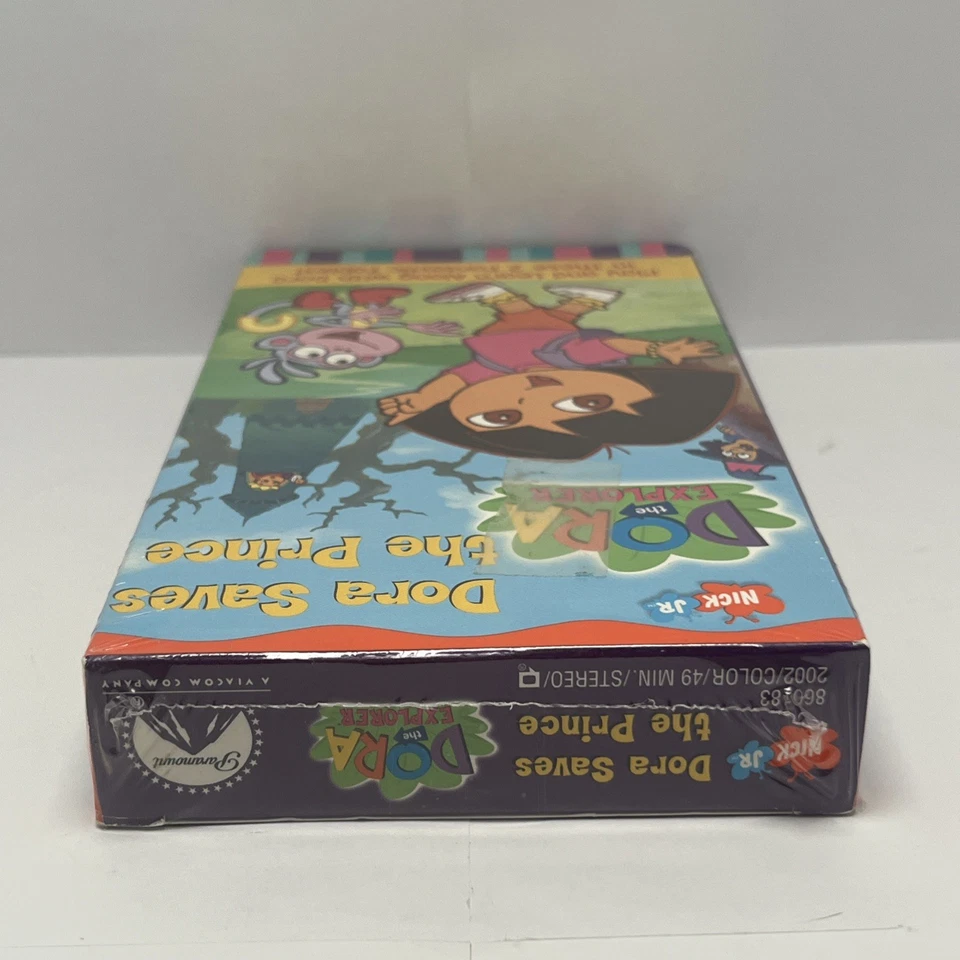 Dora the Explorer Dora Saves the Prince VHS 2002 Nickelodeon Nick Jr Kids Sealed - Image 3 of 4