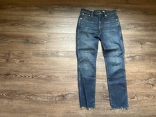 J Crew Vintage Straight Denim Jeans Womens 25 Blue Cotton Zip Fly