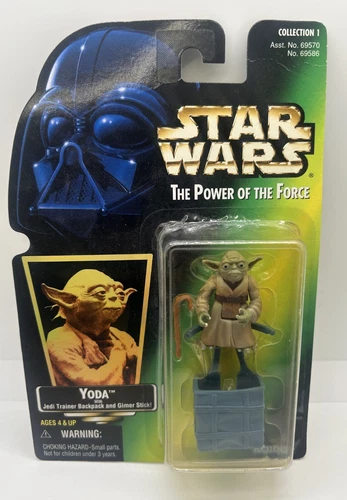 Yoda Jedi Trainer Backpack Figure Star Wars Power of The Force 1995 Kenner NIB