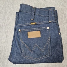 Wrangler Jeans Mens 30x32 (30x34) Denim Rigid Cowboy Cut Original Fit 13MWZ