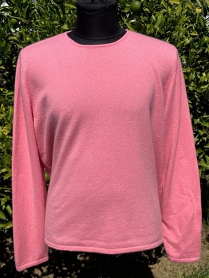 Luxury Pure Cashmere Brunello Cucinelli Light Sweater Crew Neck Size 52 XL Loose