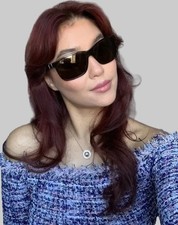 Vintage Giorgio Armani Havana Oversized Women's Sunglasses Italy