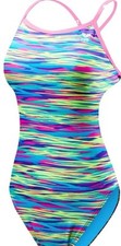NWT TYR Multicolor Bonzai CROSSCUTFIT Tieback Swimsuit Sz 28 14-16 TCBZ7A