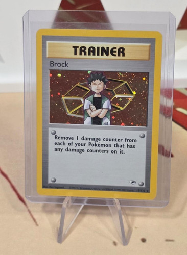 Brock Trainer Holo Rare | 2000 Gym Heroes | LP