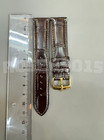 💥ROLEX coffee brown Leather Crocodile Band 20mm W Rolex Buckle Gold Plated NOS — photo 3