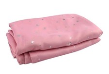 Pink Blackout Curtains Girls Bedroom Sparkling Star Thermal Insulated Grommets