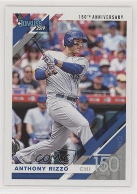 2019 Panini Donruss 150th Anniversary /150 Anthony Rizzo (Grey Jersey) #187 eq1