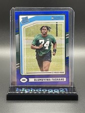 2024 Panini Donruss - Rated Rookie Olumuyiwa Fashanu #330 Blue Press Proof (RC)