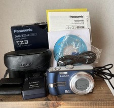 Panasonic LUMIX DMC TZ3 fotocamera digitale blu testata con accessori