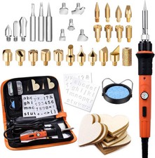 Wood Burning Kit, Preciva 45 in 1 Block Burn Pyrography Pen, Engraving Craft Kit