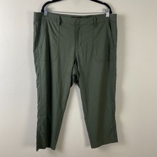 Liverpool Cropped Pants Size 33 / 16 Fennel Green Straight Leg Stretch