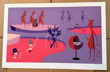 Shag Josh Agle  “The Apocalypse Has Been Postponed" Limited Edition #213/#300