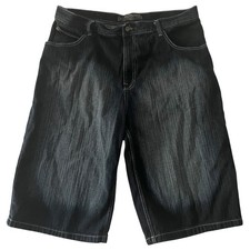 Vintage Southpole Jean Shorts Men 42 Indigo Blue Hip Hop Y2K Baggy Wide Leg EUC