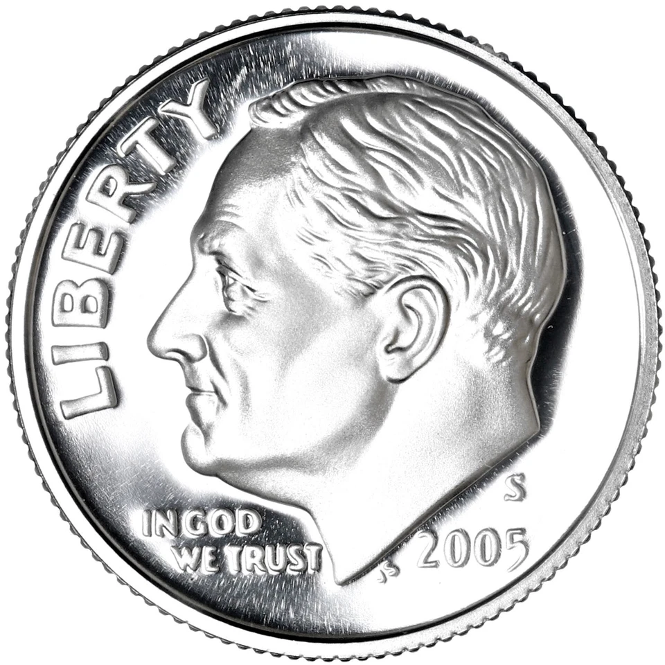 2005 S Partial Proof Set Kennedy Dime Nickel Cent Dollar CN-Clad US Mint 6 Coins - Image 4 of 4