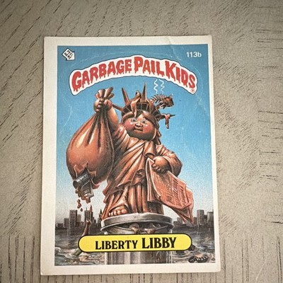 Topps Garbage Pail Kids Liberty Libby #113b Kid Brother Card 