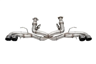 Corsa Xtreme 3'' Exhaust 4.5'' BLK Tips Deletes OE AFM Valve Fits 20+ Corvette C8