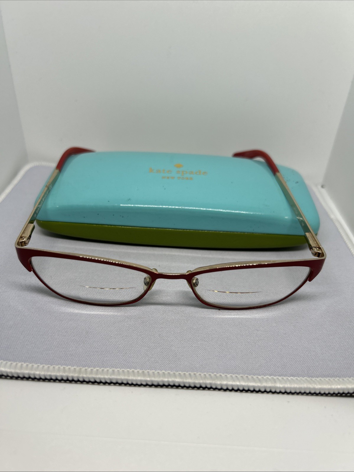 New Kate Spade New York KS Leticia Eyeglasses-0JSQ Opaque Red