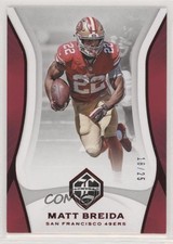 2018 Panini Limited Ruby Spotlight 18/25 Matt Breida #86 1u6