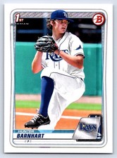 Hunter Barnhart 2020 1st Bowman Draft #BD-66 Tampa Bay Rays Baseball Card