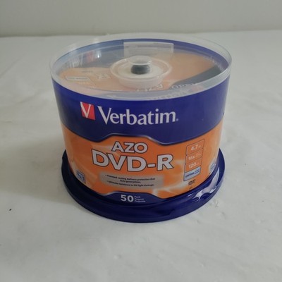 NEW 50 PACK Spindle Verbatim AZO DVD-R 4.7GB 16X SEALED