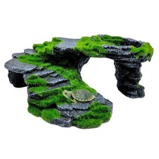 M2cbridge Reptile Hide Resting Step Ledge Cave Hideout Turtle Basking grey
