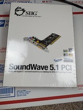 NEW SIIG SoundWave 5.1 PCI Sound Card Surround Win XP Computer Windows 7 PC