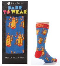 1 PAIR DARE TO WEAR SOCKS IN GIFT BOX 7-11 UK 40-45 EUR - SOCKSHOP - DESTROY