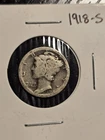 1918-S Silver Mercury Dime
