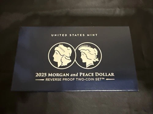 2025 Morgan and Peace Dollar Two-Coin Reverse Proof Set (25XS)