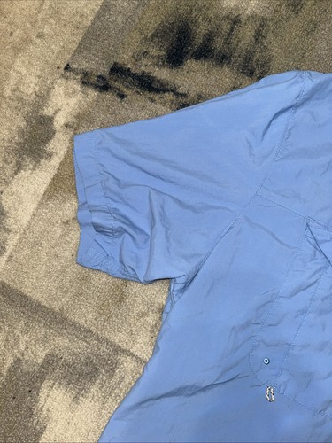 Magellan Shirt Mens 3X Button Up Relaxed Fit Blue Fishing Outdoor Vented SS - Picture 5 of 10