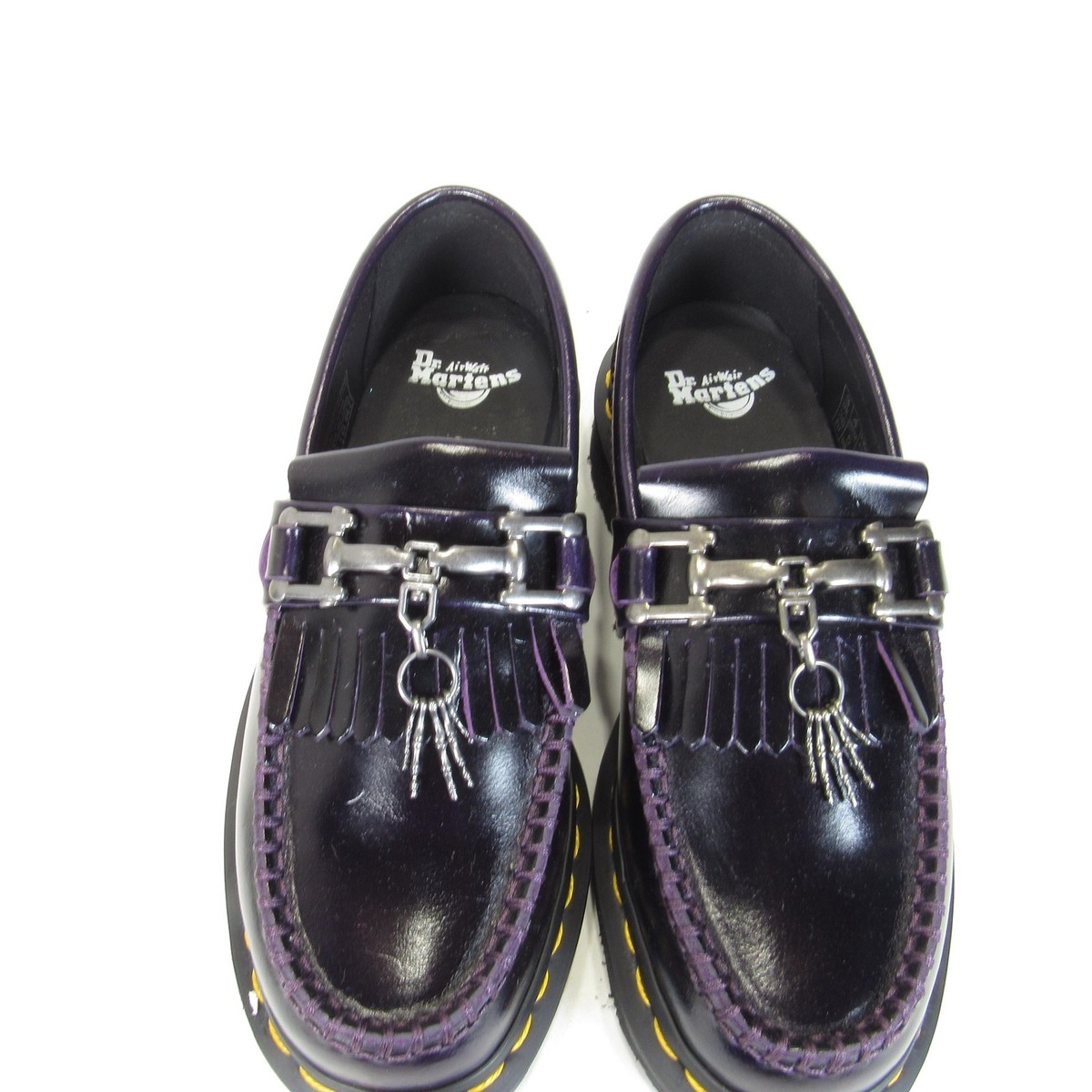 Dr. Martens Adrian Bone Snaffle Shoes Mens Size 4 Purple Leather