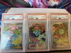 PSA (9,10,9) Mega Venusaur Ex 155/132, Ivysaur 134/132 And Bulbasaur 133/132