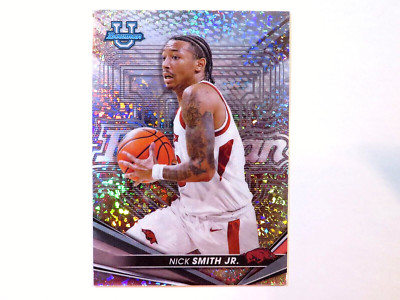 2022 Topps Bowman Best University Nick Smith Jr. Mini Diamond Card Arkansas /299