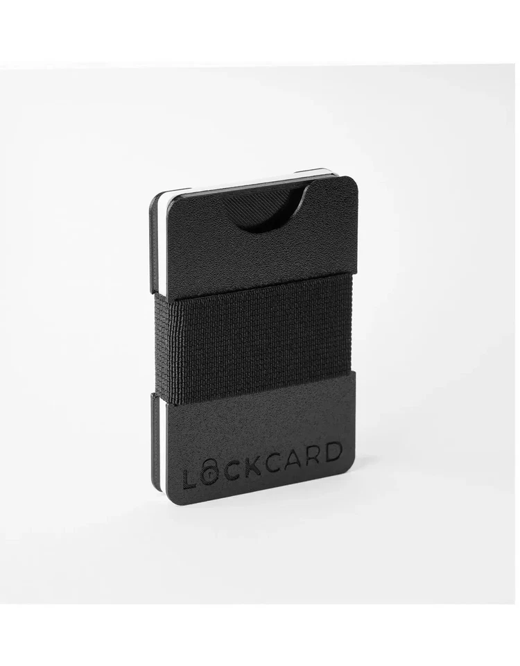 LOCKCARD Geldbörse / Mini Portemonnaie / Portmonee - Klein Slim Wallet Karten - Bild 3 von 4