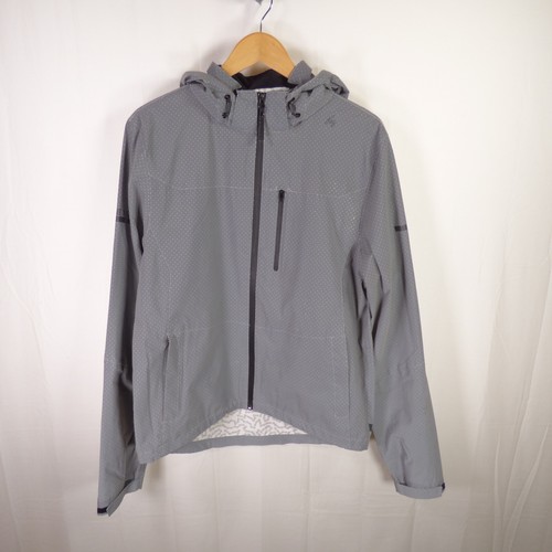 Giacca Ciclismo Donna FWE Taglia XL Hi Viz Riflettente Impermeabile Grigio