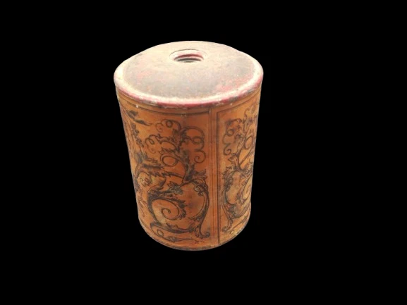 Pistola de rifle superior poco común rara lata en polvo sin tapa Foto 4 de 4