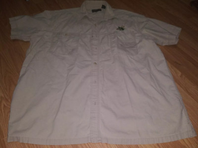 RedHead Mens 2XL XXL Beige Fishing Shirt Button Up Outdoors