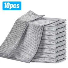 10 Pieces Dishwashing Cloth Premium Metal Wire Multipurpose Dishwashing Cleaning