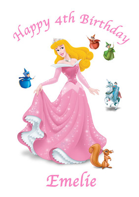 Aurora Sleeping Beauty Princess x1 Edible Cake Topper A4 Icing Sheet ...
