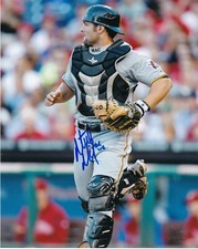 MICHAEL MCKENRY   PITTSBURGH PIRATES   ACTION SIGNED 8x10