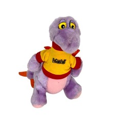 FIGMENT DRAGON DISNEYLAND WALT DISNEY WORLD VTG 7" PLUSH TOY W/ SHIRT - RARE