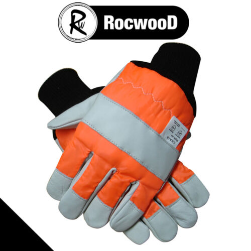 Chainsaw Gloves With Both Hand Protection Pro Quality Medium M Size 9 - Picture 1 of 3