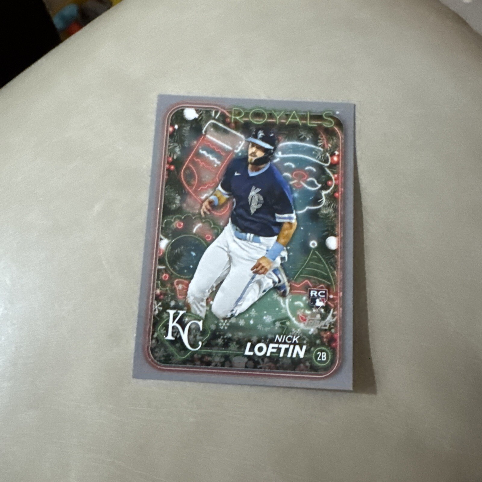 2024 Topps Holiday Nick Loftin RC Silver Glitter #H30 Royals!!!