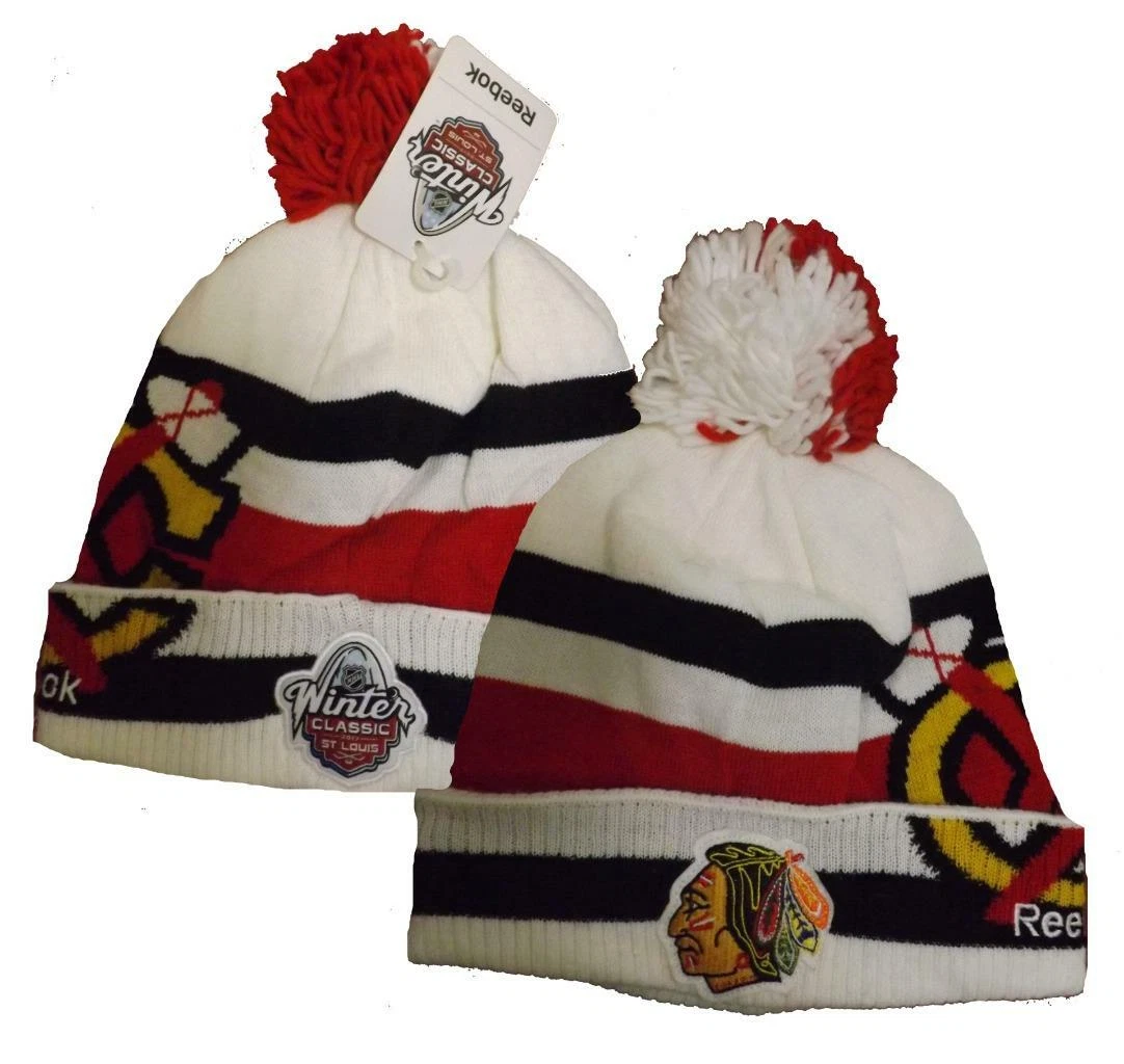 Chicago blackhawks winter 2024 classic beanie
