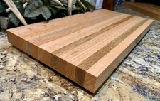 1.25” Thick Large Butcher Block Cutting Board – 12 X 20 Red Oak With Rubber Feet