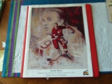 GORDIE  HOWE  HAND SIGNED AUTO  LITHOGRAPH  COA  RED WINGS HOCKEY  LIMIT EDITION