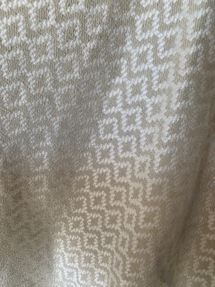 Diamond weave cream by lee jofa blue - Image 3 of 4