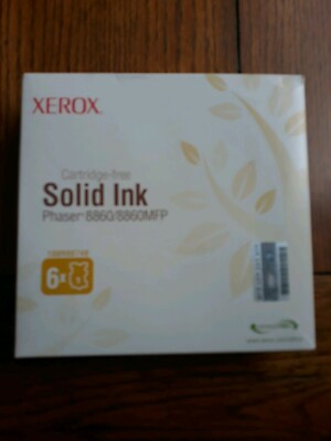 GENUINE YELLOW Xerox Solid Ink Sticks (6pk) for Phaser 8860/8860MFP (108R00748)
