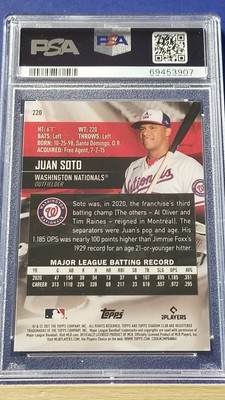 Juan Soto - 2021 Stadium Club Chrome 1991 Stadium Club PSA 10 | eBay