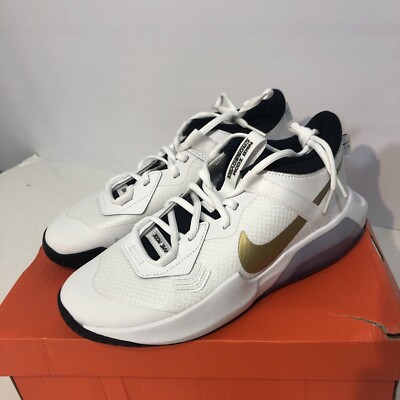 Nike Air Zoom Crossover GS White Gold Basketball DC5216-100 Size